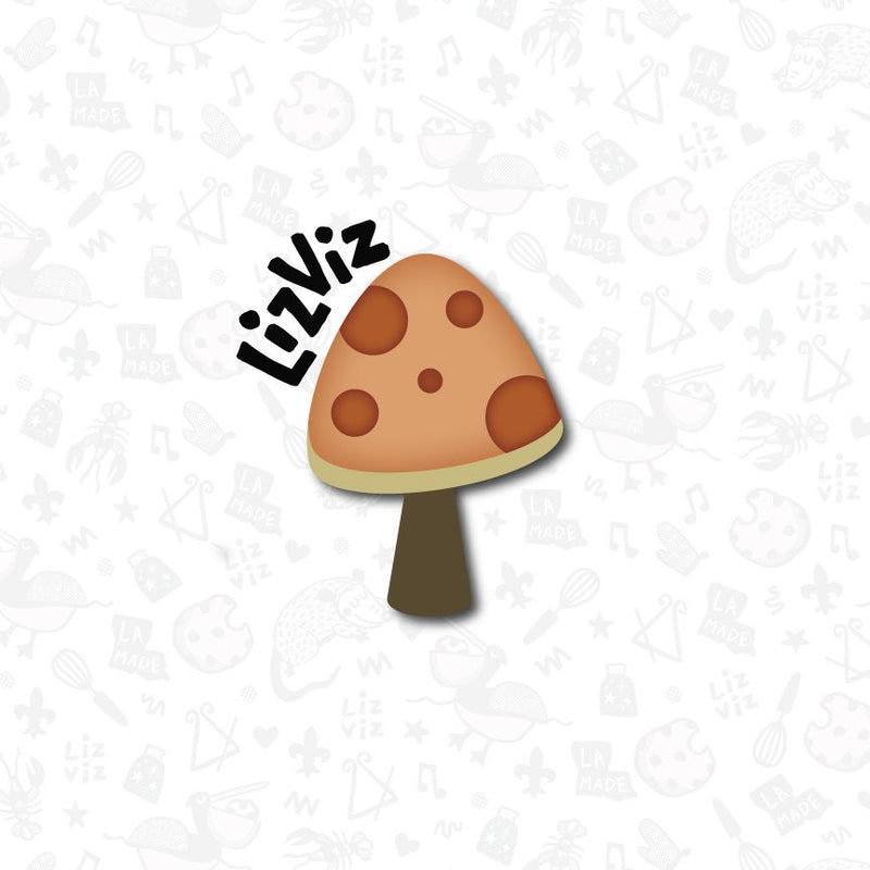 Mushroom Cookie Cutter. Fall Cookie Cutter.