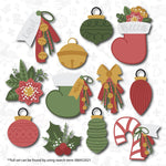 Floral Stocking Cookie Cutter. Christmas Cookie Cutter.