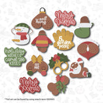 Naughty Christmas Ornament Cookie Cutter. Heart Ornament Cookie Cutter.