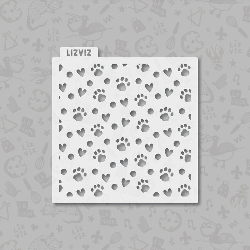 Cat Paw Print Stencil Cat paw print stencil