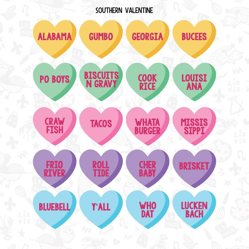 Southern Conversation Heart Candies