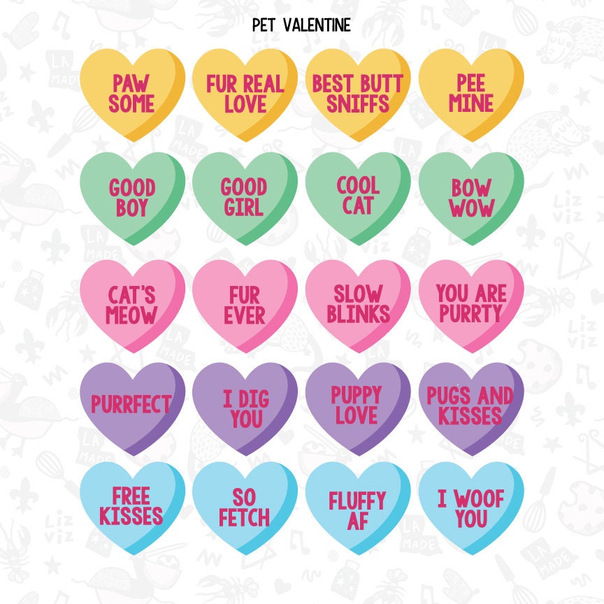Conversation Heart Shaped Cookie Cutter (NEW Additional sayings availa –  Loki Doki Dog