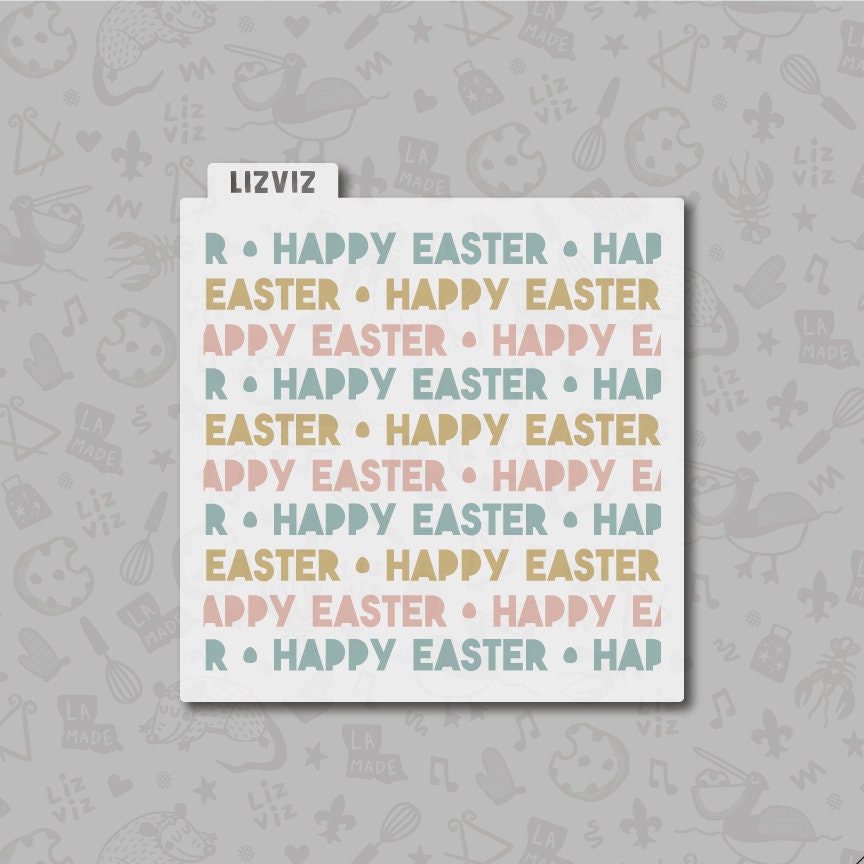 Happy Easter Cookie Stencil. Easter cookie stencil. – LizViz happy-easter-cookie-stencil-easter-cookie-stencil-lizviz