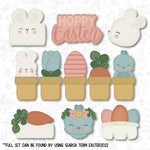 Easter Cookie Cutter. 2022 Design. Bunny Mouth Cookie Cutter. Stamp and Stencil Available.