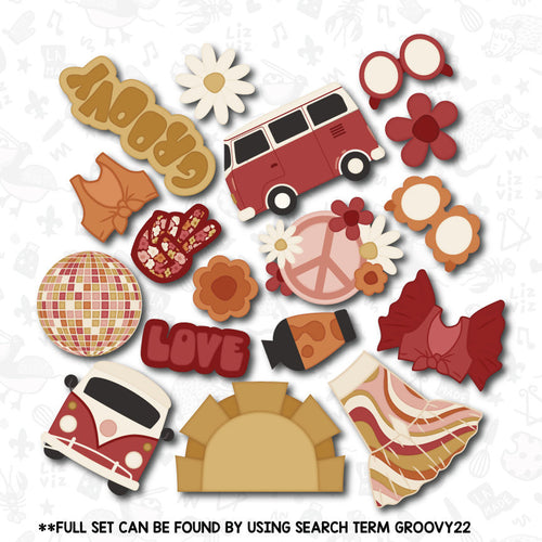 Hippie Van Bus Front View Cookie Cutter