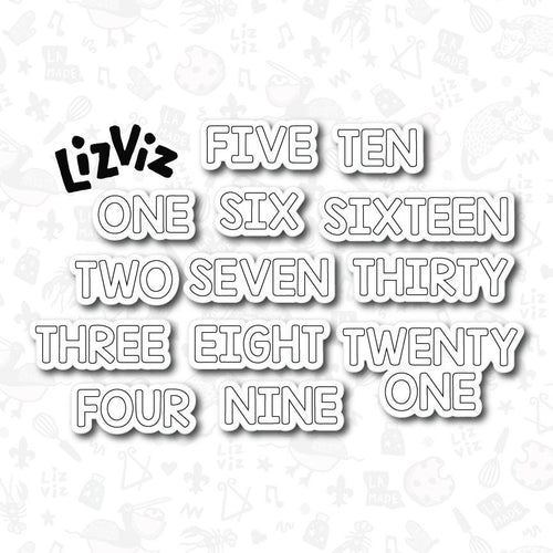 Number Cookie Cutter. Full Set. Capital Letters.