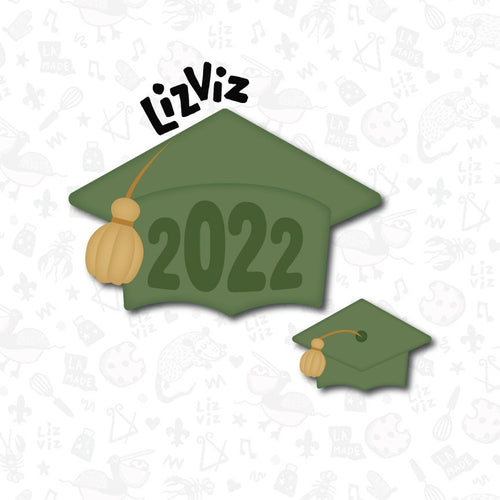 Graduation Cap Cookie Cutter. 2022 Design.