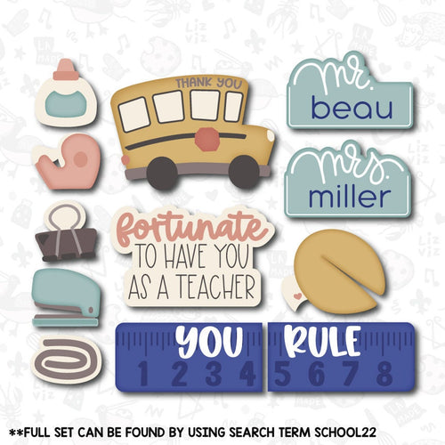 Rock Paper Scissors Cookie Cutter Set.