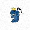 Shark Cookie Cutter. With Crown.