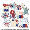 Fourth of July cookie cutter. Birthday Balloon with banner Cookie Cutter. 2022 design.