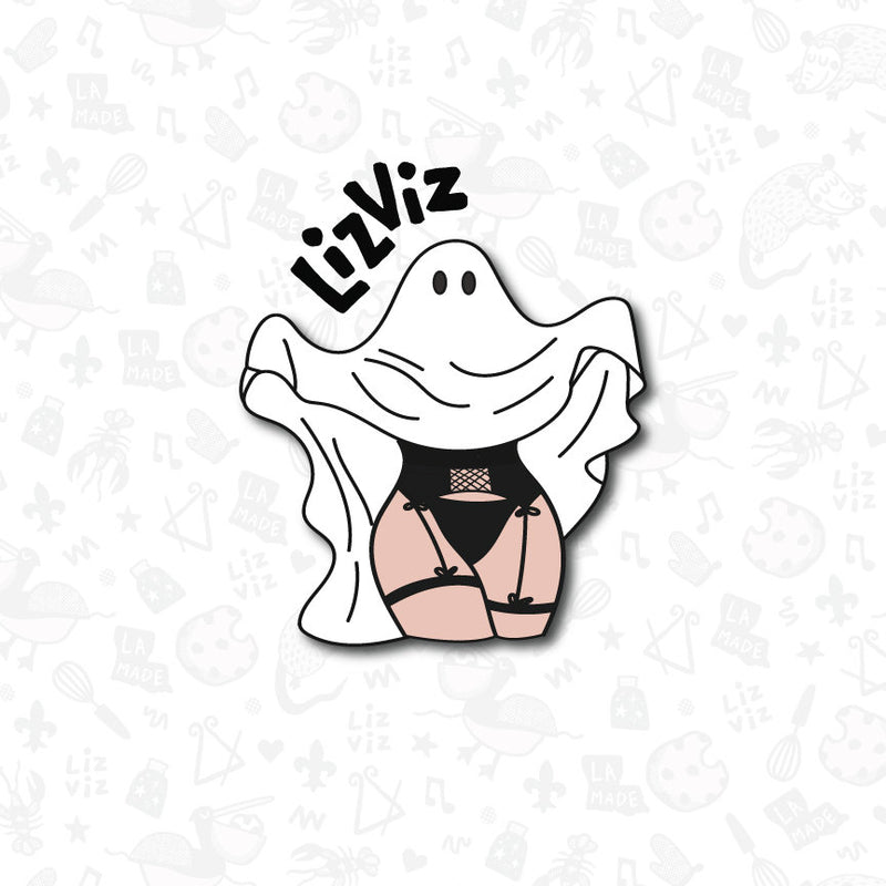 Sexy Ghost Cookie Cutter. Halloween Cookie Cutter. Thicc or Treat.