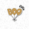 Boo Balloon Cookie cutter. Halloween Cookie Cutter. Groovy Halloween.
