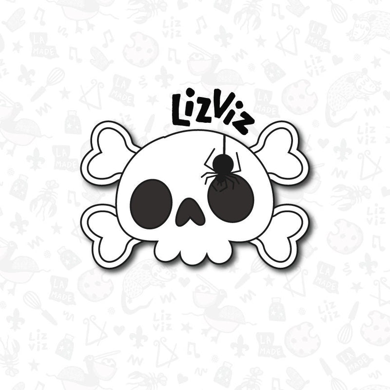 Skull & Crossbones Cookie Cutter – LCWCookieCutters