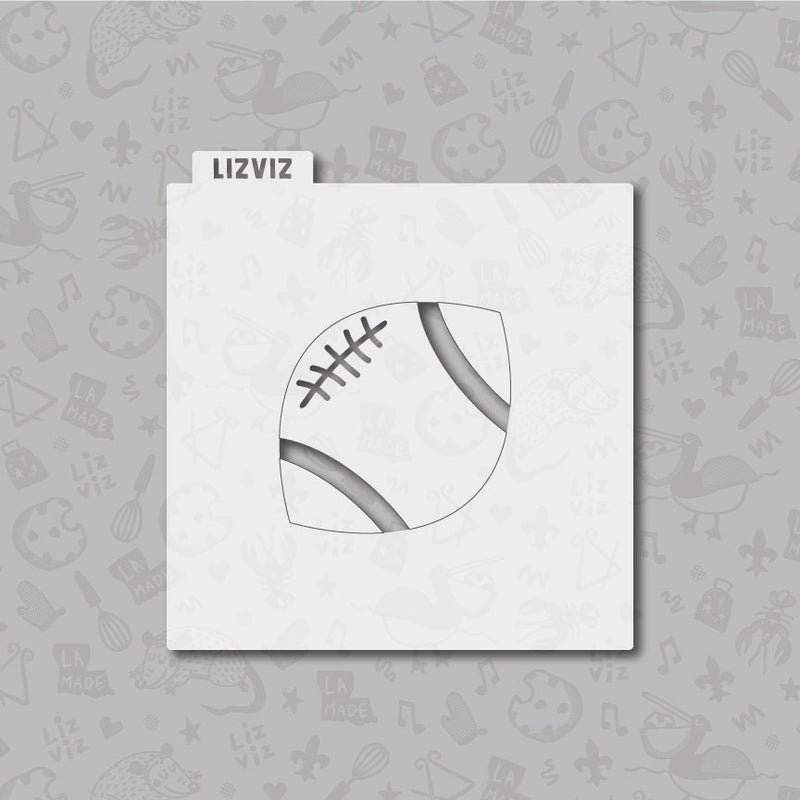 Football Stencil. Matching Cutter sold separately.