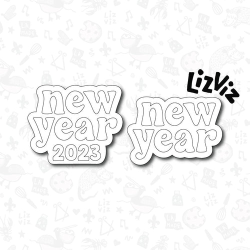New Year Cookie Cutter. 2022 Design