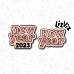 New Year Cookie Cutter. 2024 Design
