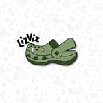 Alligator Cookie Cutter. Crocodile Cookie Cutter. Slide on shoe cookie cutter.