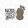 Nuts about you Set of 2 Cookie Cutters valentines nuts about you cookie cutter peanut