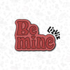 be mine cookie cutter valentine love cookie cutter with stamp