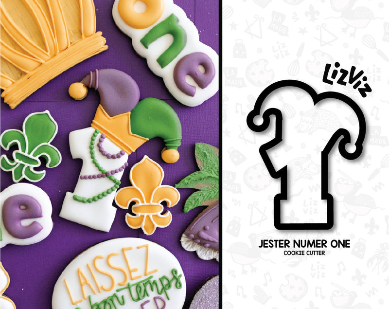 Mardi Gras number 1 Cookie Cutter king cake season cookie cutter – LizViz
