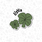 double shamrock Cookie Cutter St. Patrick's Day Cookie Cutter 2023 design