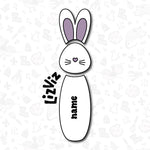 bunny cookie cutter long two pieces 2023 design