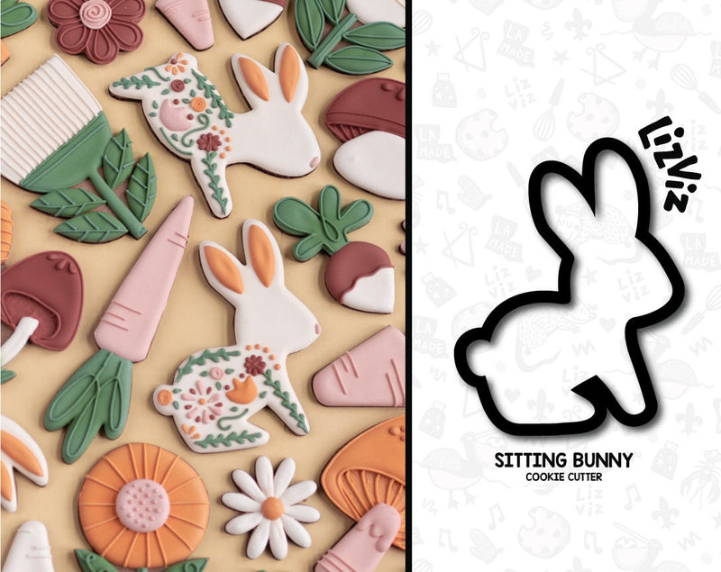 bunny cookie cutter sitting bunny cookie cutter silhouette