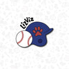 baseball helmet with baseball Cookie Cutter