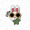 bunny cookie cutter with mary jane leaf