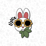 bunny cookie cutter with mary jane leaf