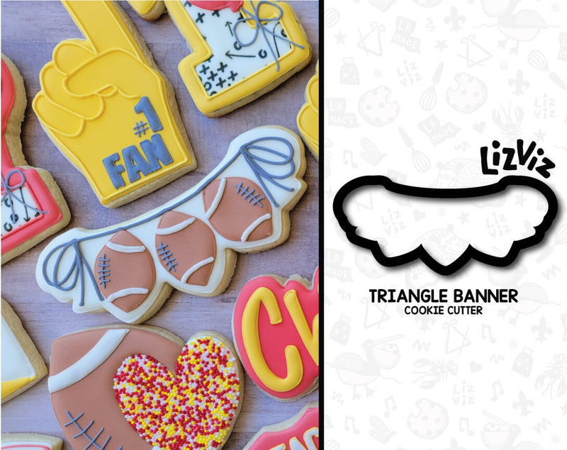 triangle Banner Cookie Cutter.