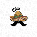 first fiesta cutter sombrero with mustache
