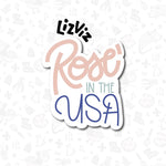 rose in the usa cookie cutter for fourth of july