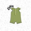 baby romper with ruffle sleeves cookie cutter