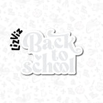 Back to School plaque Cookie Cutter
