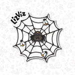 halloween spider web platter Cookie Cutters 4-Piece Set. With embosser option