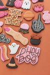 ghost and bat halloween Stencil for cookies 2 pieces