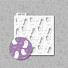 ghost and bat halloween Stencil for cookies 2 pieces