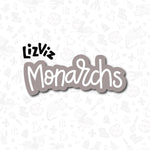 mascot word plaque cookie cutter monarchs