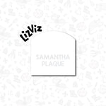 plaque cookie cutter samantha