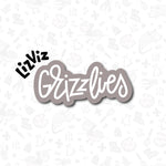 mascot word plaque cookie cutter grizzlies