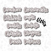 mascot word plaque cookie cutter multiple choices