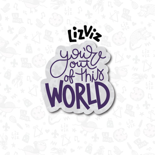 youre out of this world valentine cookie cutter with stencil or embosser option PNG download available