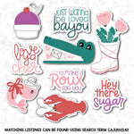 naughty crawfish mardi gras cookie cutter suck the heads with stencil or embosser option PNG download available