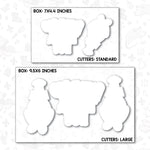 crazy about you cookie cutter set Valentine's Day cookie cutter with stencil or embosser option PNG download available crawfish