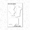 Cajun Valentine's Day cookie cutter 4 piece set with stencil or embosser option PNG download available wanna be loved bayou