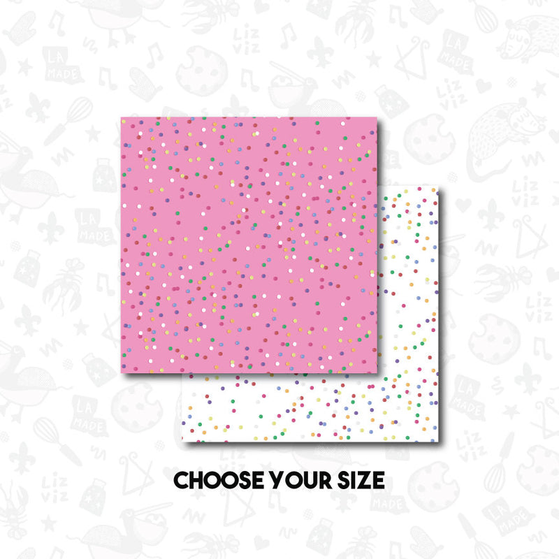 animal cracker sprinke PRINTED reversible box backer. physical item will be shipped- set of 25