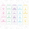 spanish Conversation Heart Candy Cookie Stencil. Valentines. Convo heart stencils.