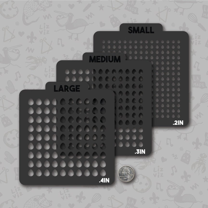 egg sprinkle stencil multiple size options