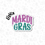 mardi gras cookie cutter with stencil or embosser option PNG download available